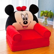 Load image into Gallery viewer, Hot Lovely Children Sofa Folding Cartoon Cute Lying Seat Baby Stool Kindergarten with Washable Cover Multicolor