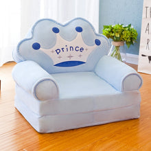 Load image into Gallery viewer, Hot Lovely Children Sofa Folding Cartoon Cute Lying Seat Baby Stool Kindergarten with Washable Cover Multicolor