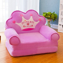 Load image into Gallery viewer, Hot Lovely Children Sofa Folding Cartoon Cute Lying Seat Baby Stool Kindergarten with Washable Cover Multicolor