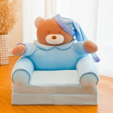 Load image into Gallery viewer, Hot Lovely Children Sofa Folding Cartoon Cute Lying Seat Baby Stool Kindergarten with Washable Cover Multicolor